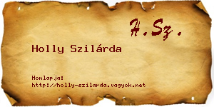 Holly Szilárda névjegykártya